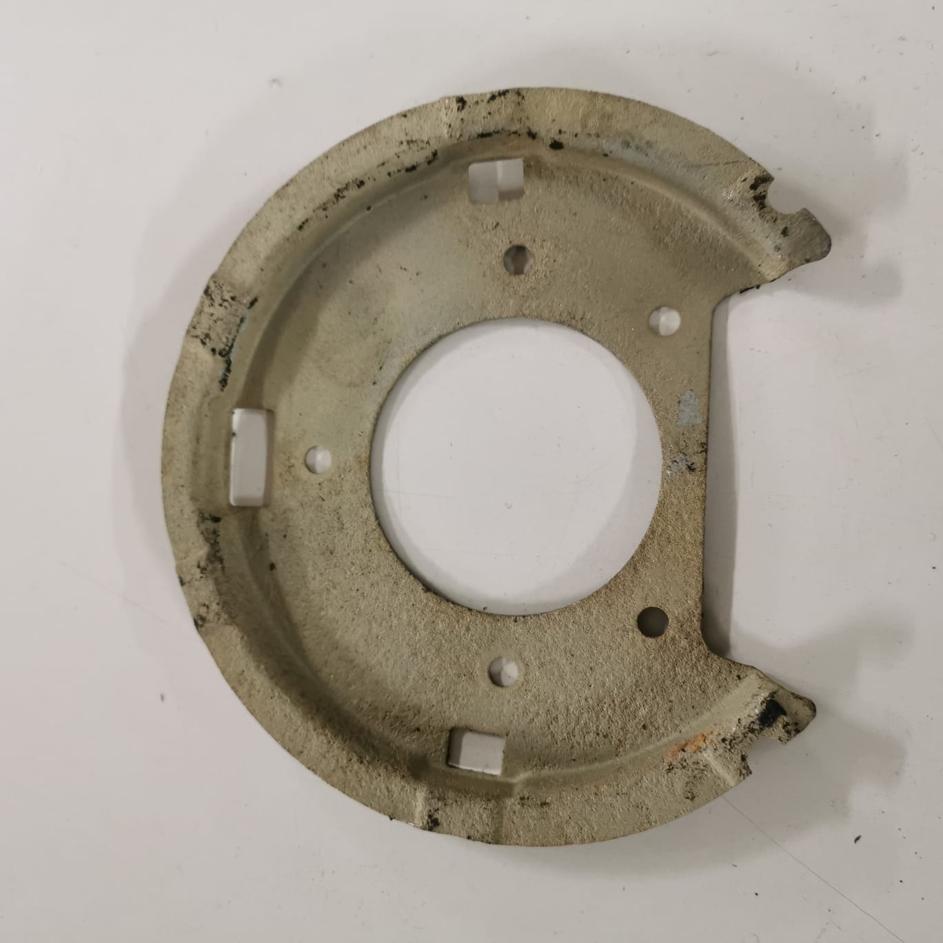 Brake shoe support plate new version.