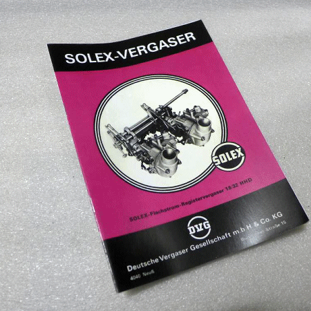 Solex carburettor 18/32HHD functional description